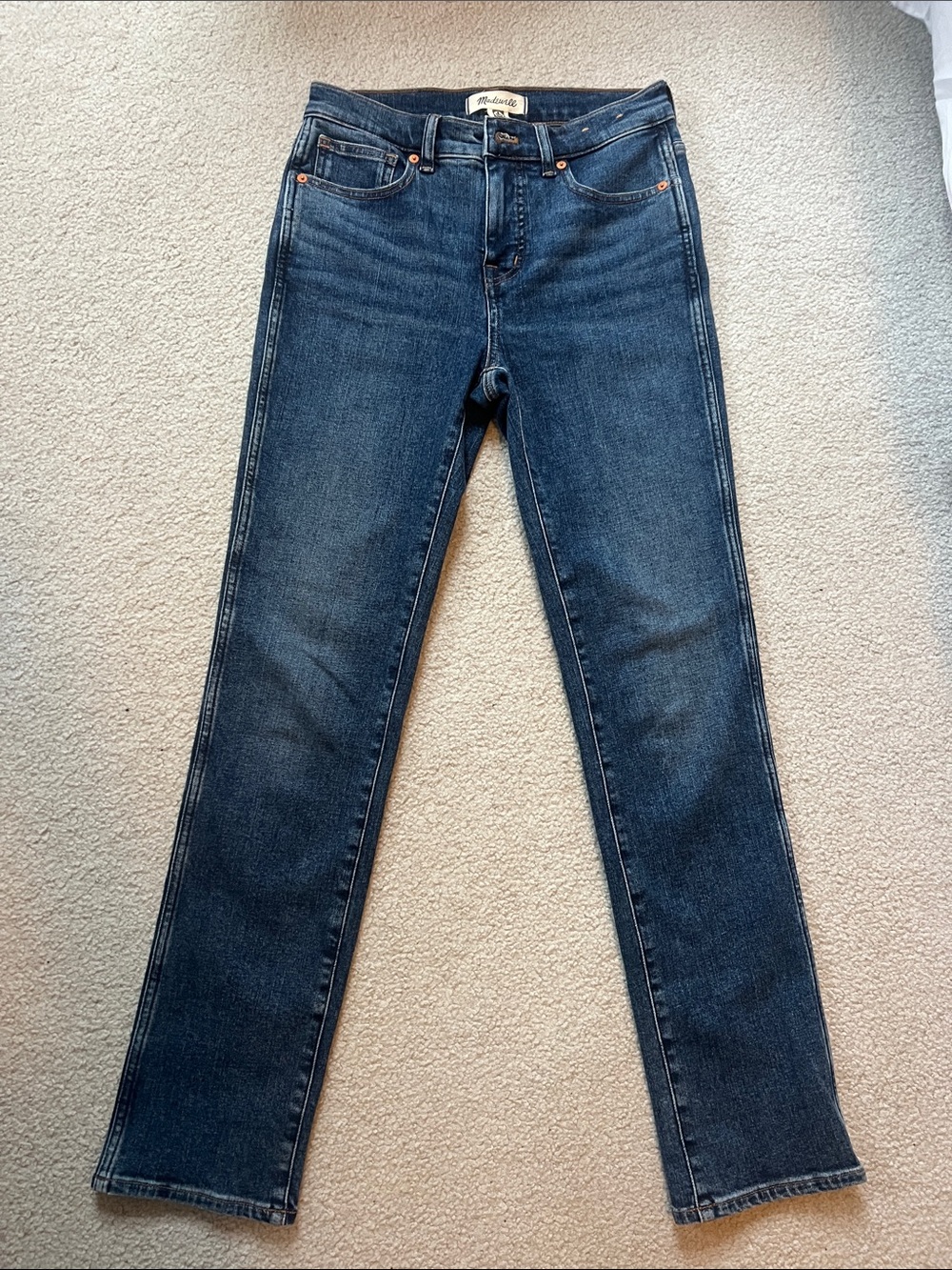 Madewell Straight-Leg Jeans in Indigo Blue Denim